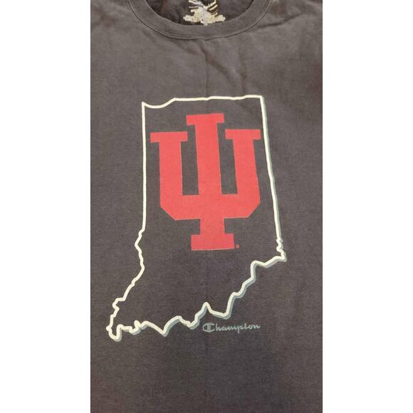 Indiana Hoosiers Champion T Shirt Mens Medium IU NCAA College Tee Medium - Picture 2 of 3